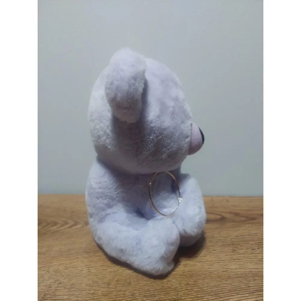 Valentine Purple Teddy Bear Plush with Heart Anniversary Love Stuffed Animal New